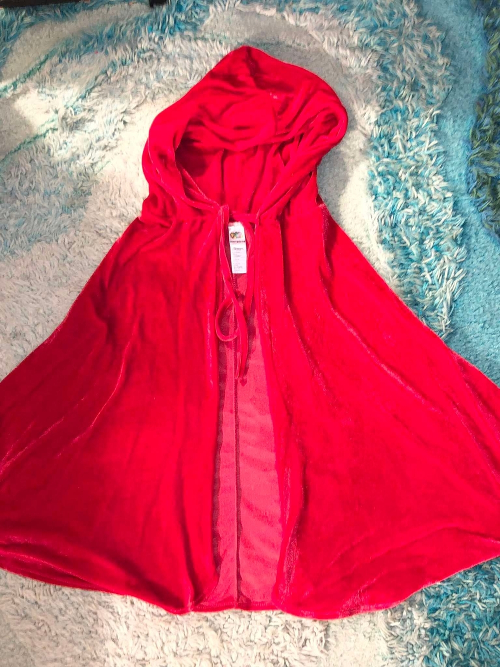 Fun Shack Red Hooded Cape One Size Halloween Adult Unisex Costume